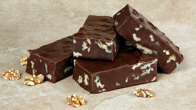 Sucrose Free Chocolate Walnut Fudge